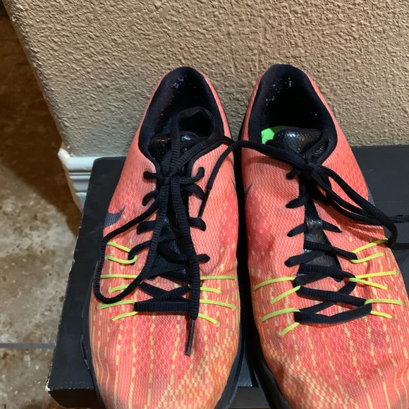 KD Nike TTL ORANGE/BLK-VLT-BRGHT CRMSN - Picture 3 of 6